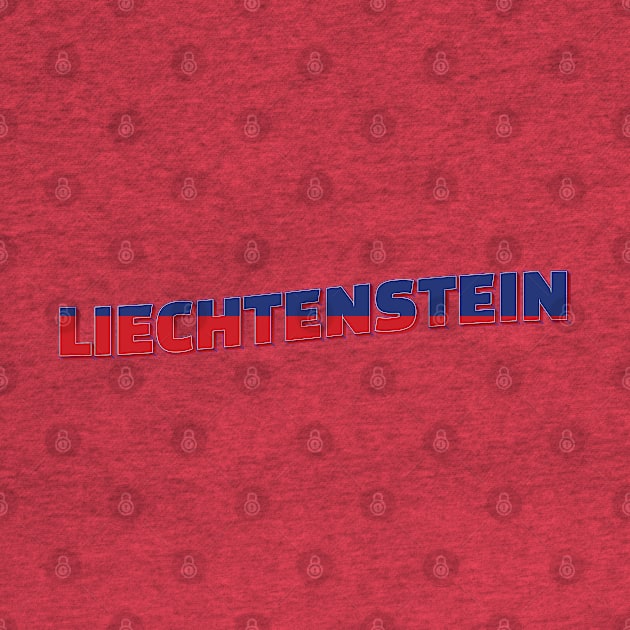 Liechtenstein Vintage style retro souvenir by DesignerPropo